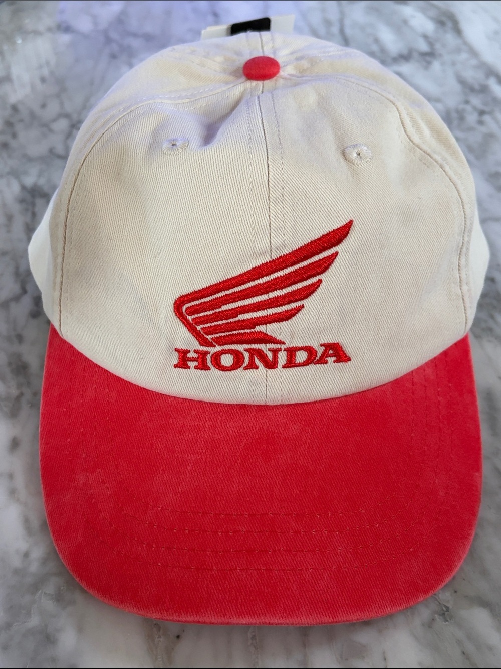 H&M White and Red Honda Logo Baseball Cap